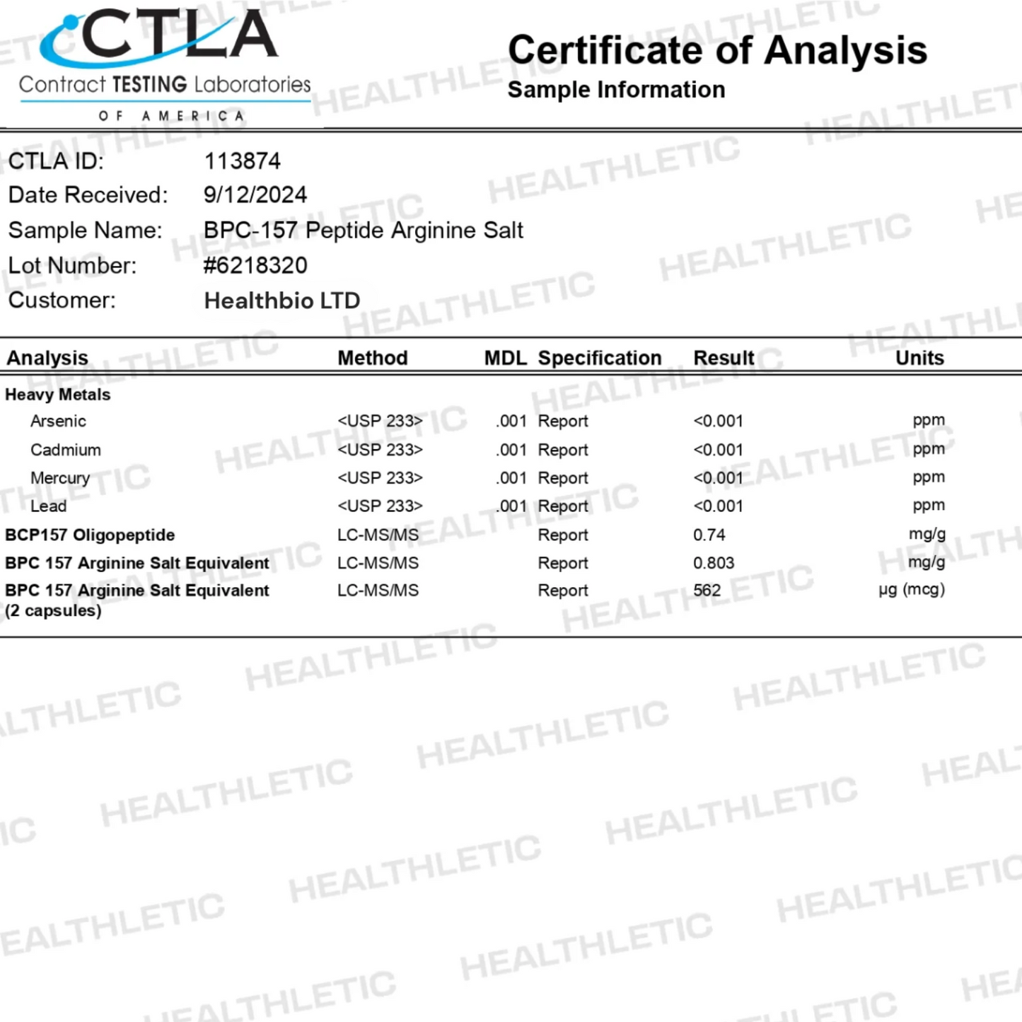 Body Protection Compound (BPC-157)